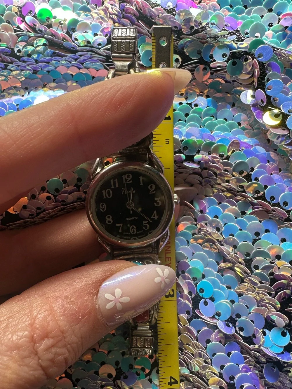 Running Bear Trading Co. • Vintage Sterling Turquoise & Coral Watch